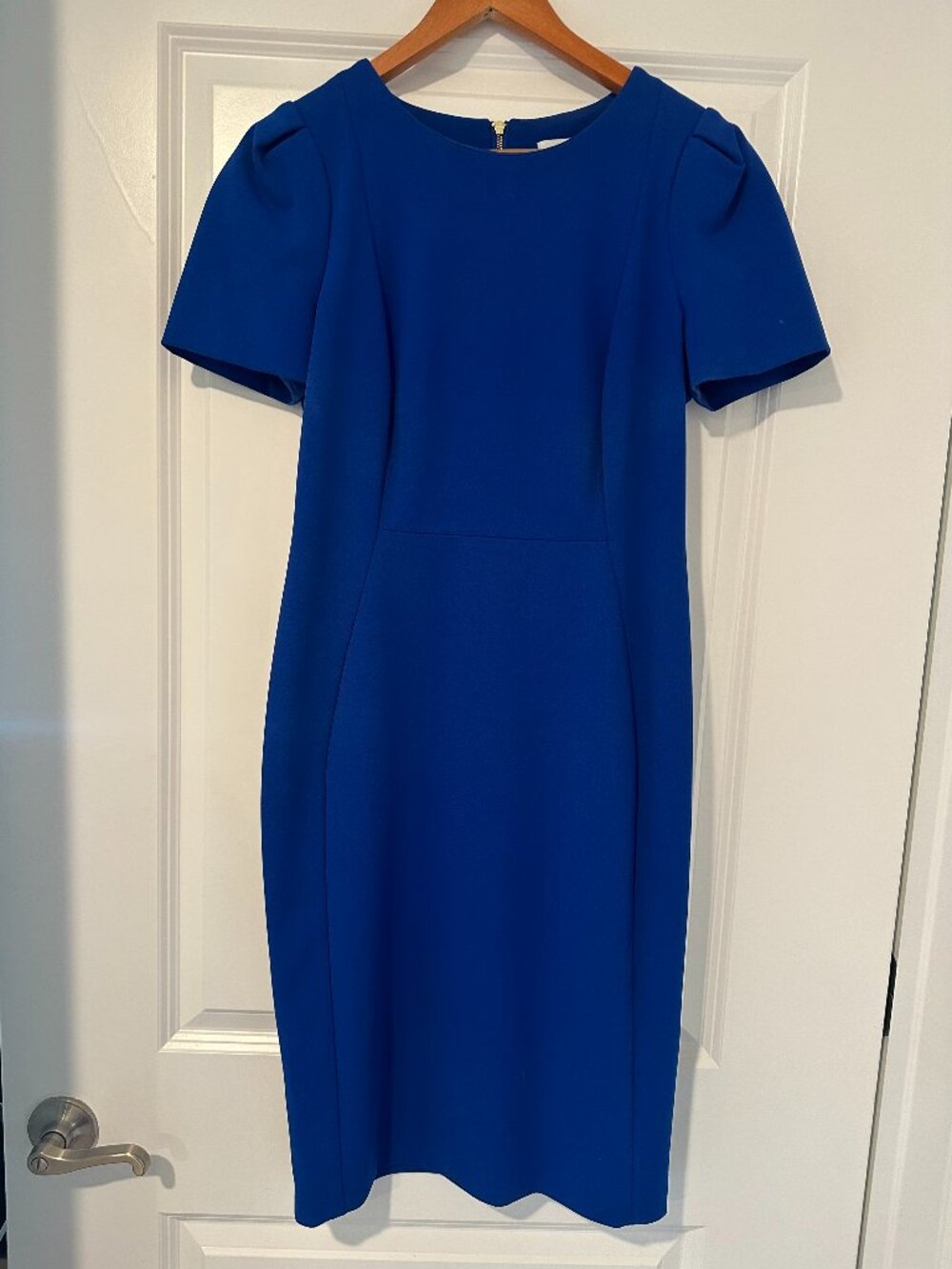 Calvin Klein Women's Sheath Dress Cobalt Blue 8
